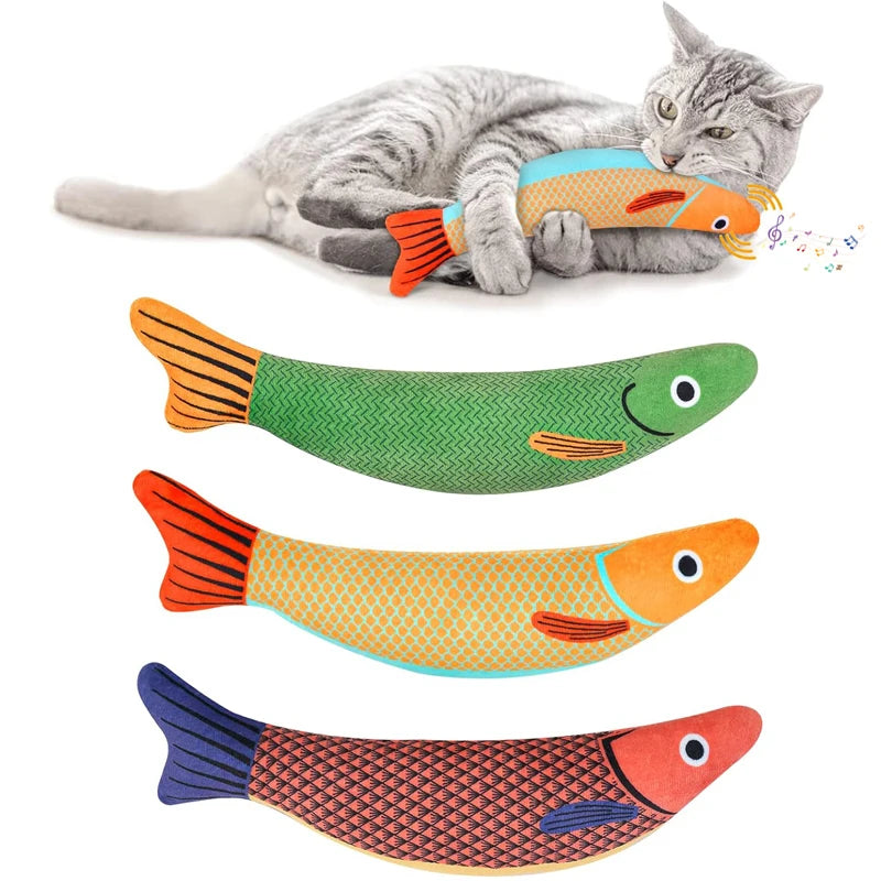 3D Catnip Goldfish Toy for Kittens